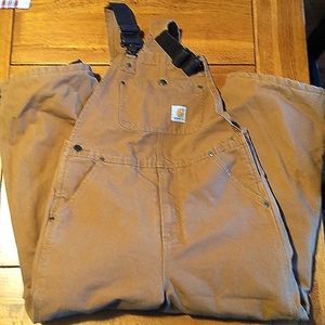 Carhartt Youth Insulated Bibs Duck Color